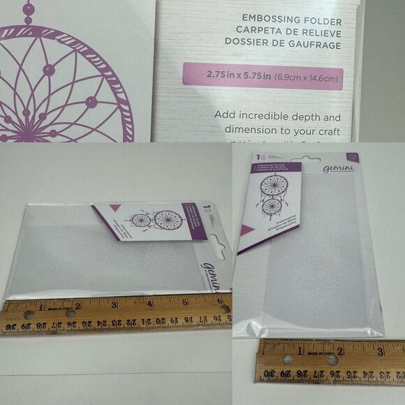 Dreamcatcher Gemini Crafters Companion Embossing Folder Emboss Craft Scrapbook - Picture 3 of 12